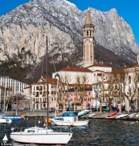 Behind the facade: The human remains were found in the foundations of a pizzeria with connections to the mafia in the picturesque town of Lecco, Lake Como